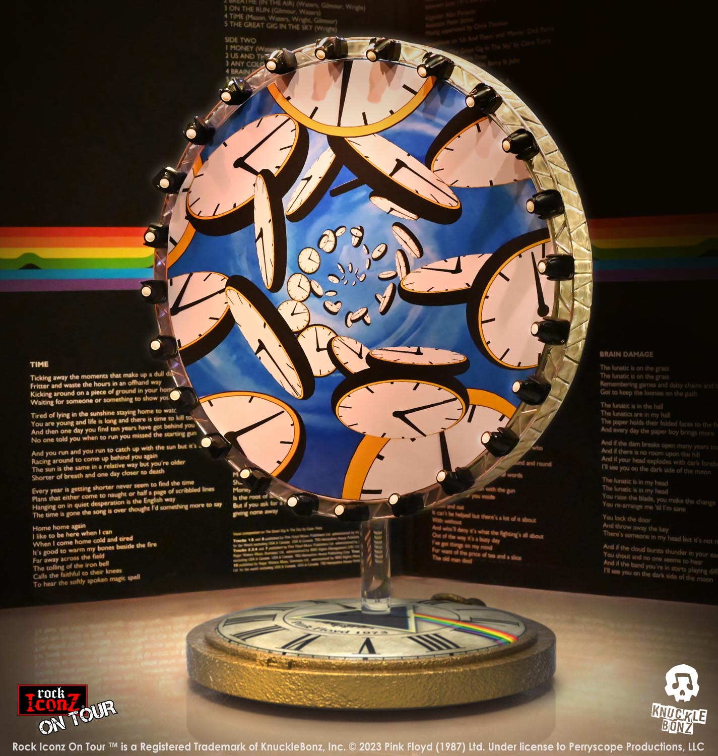 Pink Floyd “Time” Projection Screen KnuckleBonz Statue
